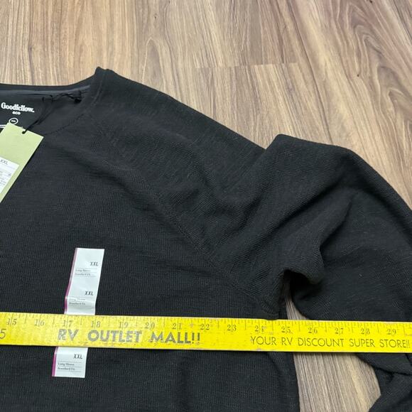 NWT goodfellow & co men’s sz XXl black crew neck pull over heavy weight tee - Picture 6 of 7